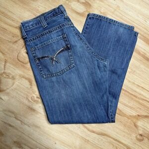 Twenty Xtreme Limited Edition Jeans‎ Mens 34x29 Blue Denim Relaxed Fit Country